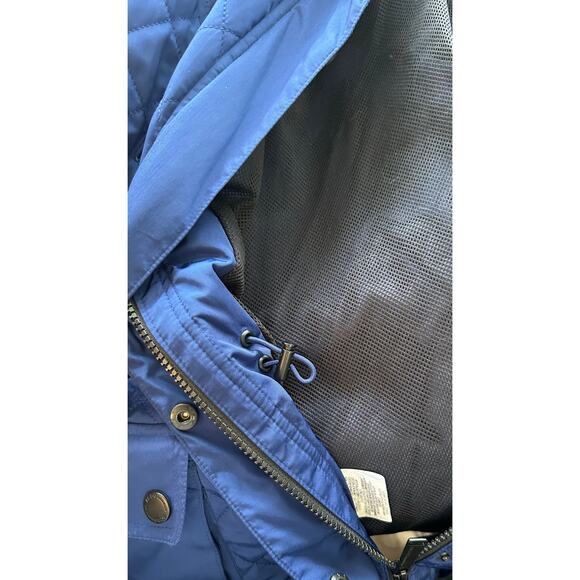 BCBGeneration Quilted Puffer Coat Royal Blue Jacket Size L - Picture 13 of 15